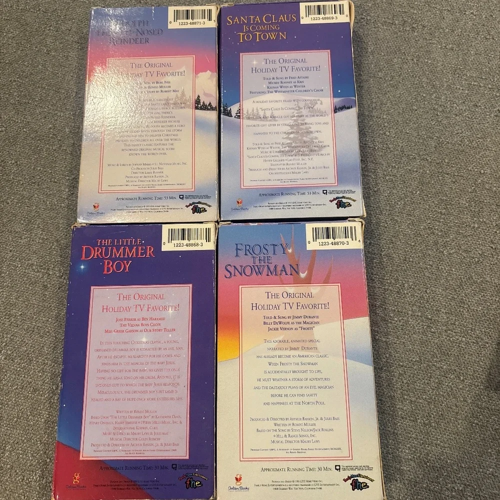 VHS Golden Books Christmas Classic 4 in Set